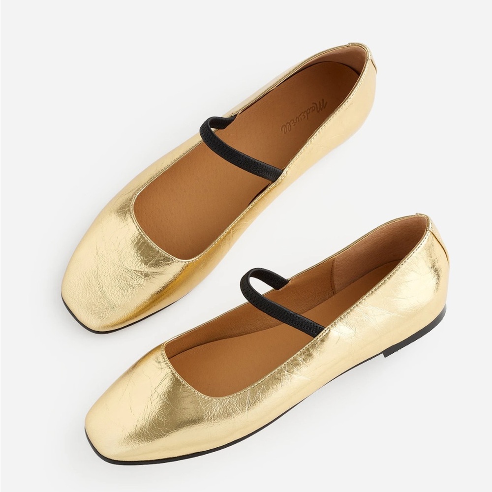 Madewell Greta Ballet Flat In Matallic
